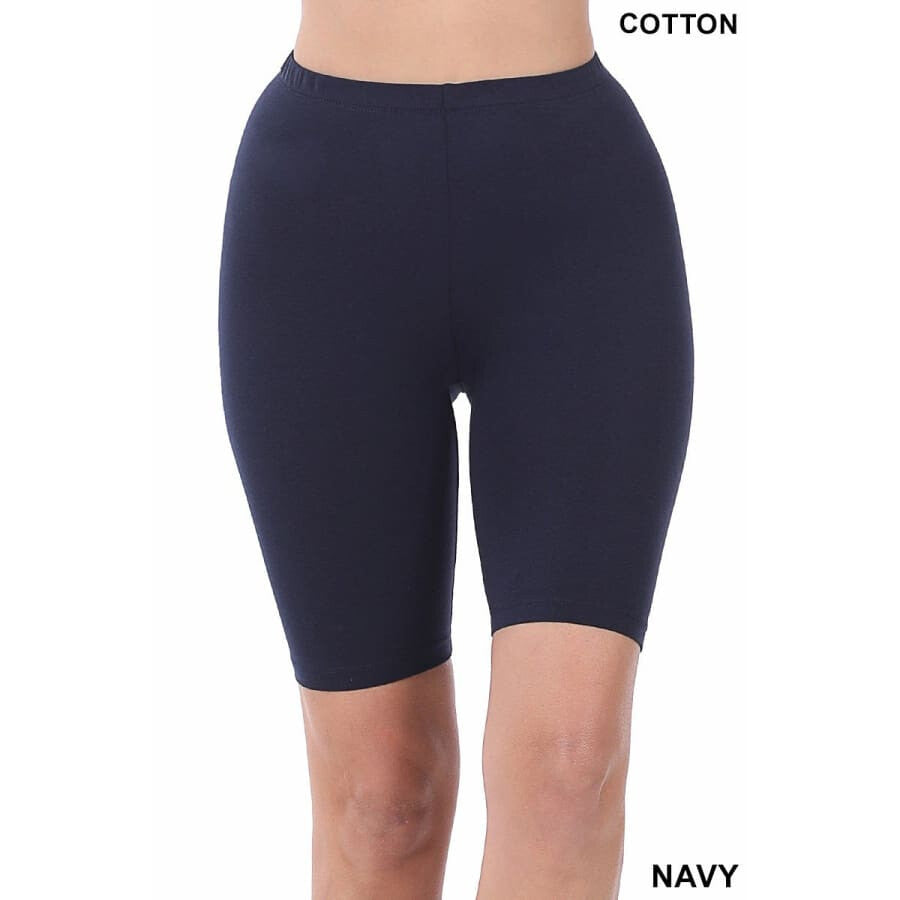 NEW Colours Coming mid-Jan! Premium Cotton Bike Shorts Navy / S Leggings