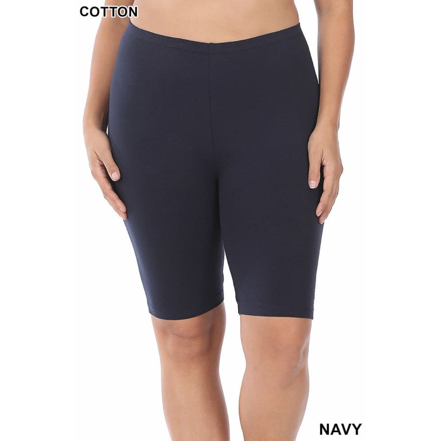 NEW Colours Coming mid-Jan! Premium Cotton Bike Shorts Navy / 1XL Leggings