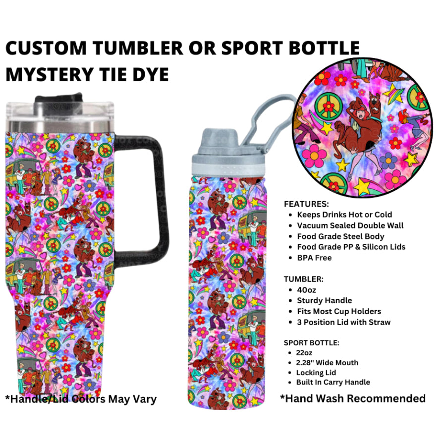 Preorder Custom 40oz Tumbler / 22oz Sport Bottle - Closes 1 Jan - ETA early Apr 2025 Tumbler