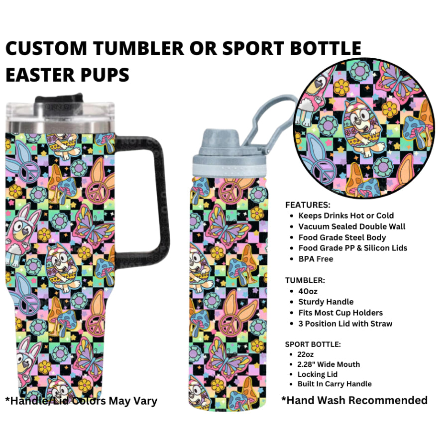 Preorder Custom 40oz Tumbler / 22oz Sport Bottle - Closes 1 Jan - ETA early Apr 2025 Tumbler