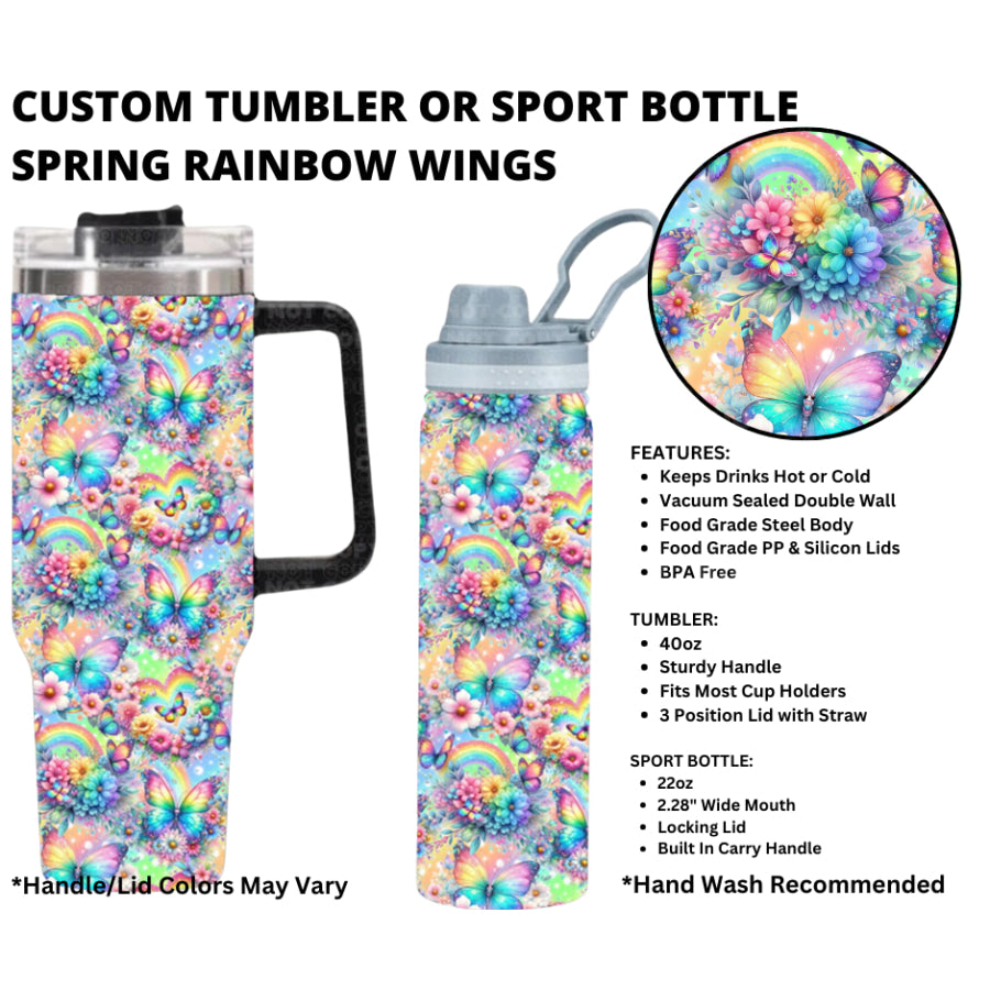 Preorder Custom 40oz Tumbler / 22oz Sport Bottle - Closes 1 Jan - ETA early Apr 2025 Tumbler