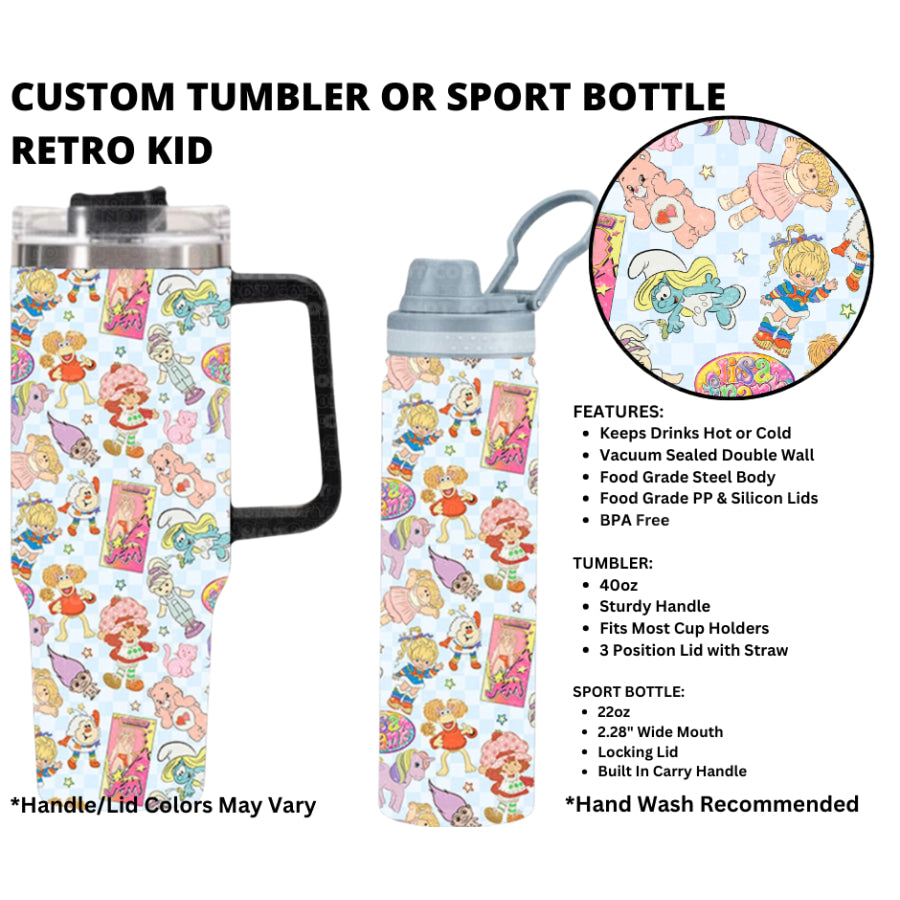 Preorder Custom 40oz Tumbler / 22oz Sport Bottle - Closes 1 Jan - ETA early Apr 2025 Tumbler