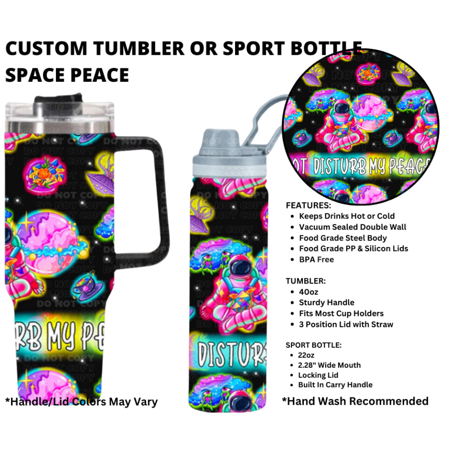 Preorder Custom 40oz Tumbler / 22oz Sport Bottle - Closes 1 Jan - ETA early Apr 2025 Tumbler