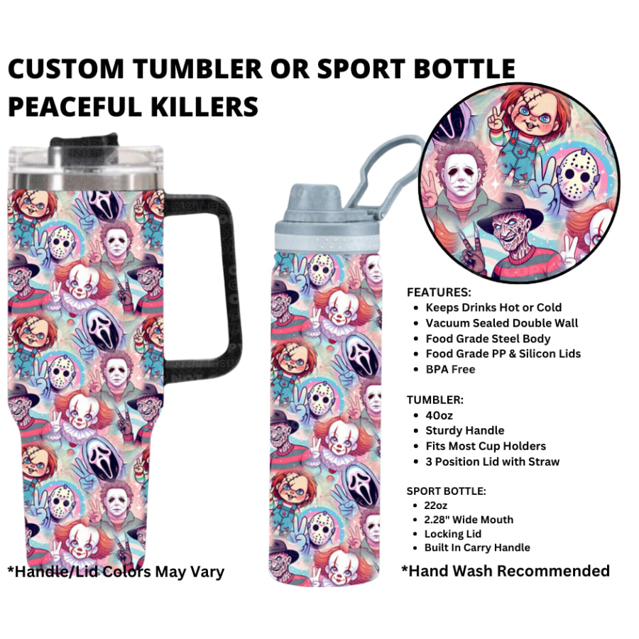 Preorder Custom 40oz Tumbler / 22oz Sport Bottle - Closes 1 Jan - ETA early Apr 2025 Tumbler