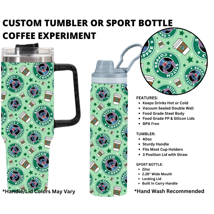 Preorder Custom 40oz Tumbler / 22oz Sport Bottle - Closes 1 Jan - ETA early Apr 2025 Tumbler