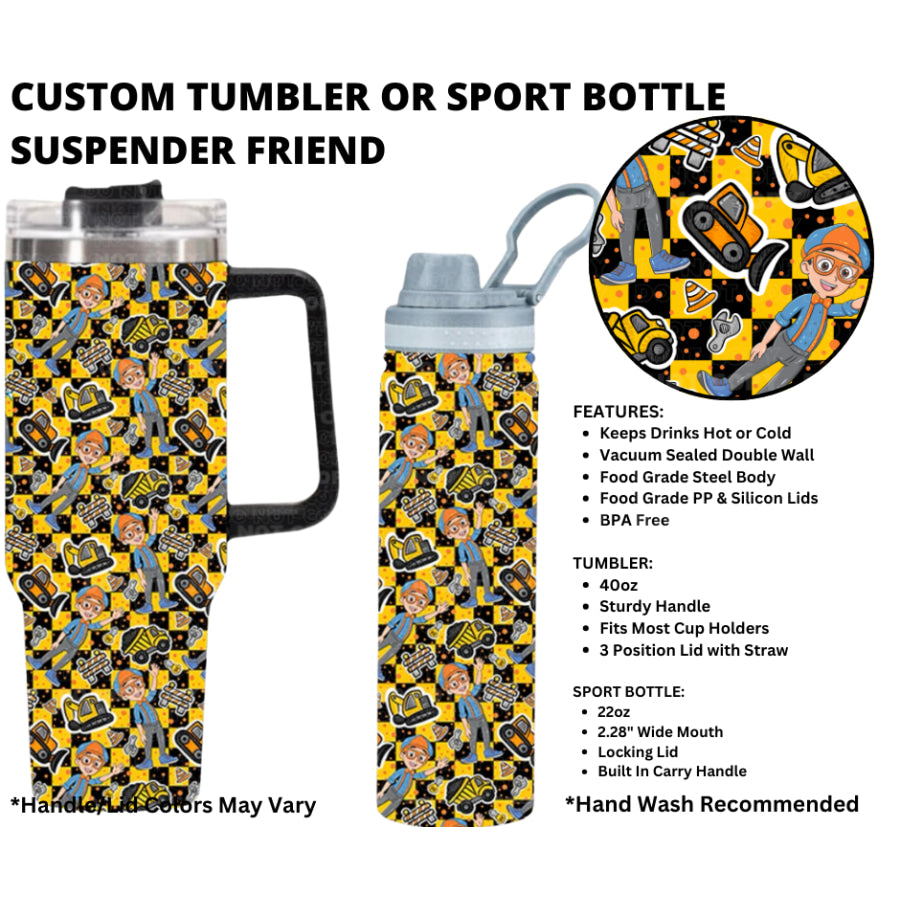 Preorder Custom 40oz Tumbler / 22oz Sport Bottle - Closes 1 Jan - ETA early Apr 2025 Tumbler