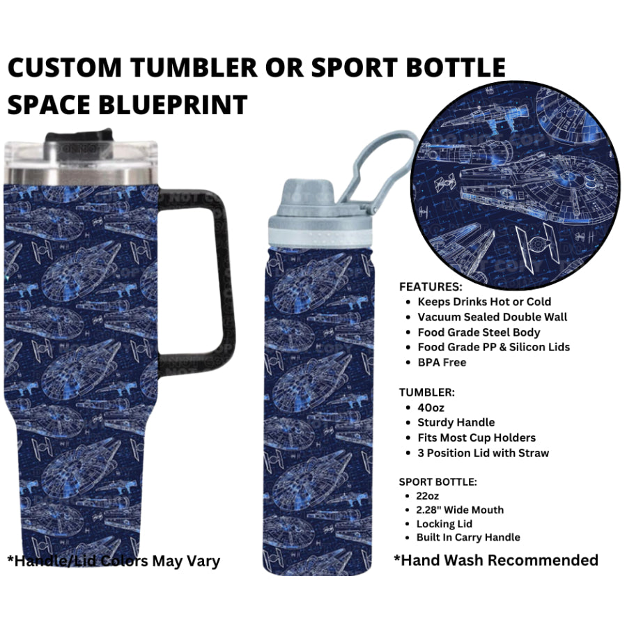 Preorder Custom 40oz Tumbler / 22oz Sport Bottle - Closes 1 Jan - ETA early Apr 2025 Tumbler