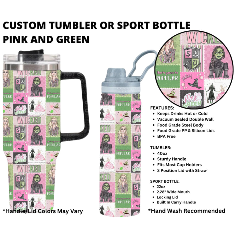 Preorder Custom 40oz Tumbler / 22oz Sport Bottle - Closes 1 Jan - ETA early Apr 2025 Tumbler