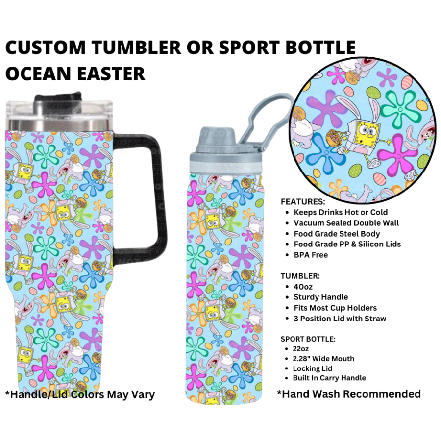 Preorder Custom 40oz Tumbler / 22oz Sport Bottle - Closes 1 Jan - ETA early Apr 2025 Tumbler