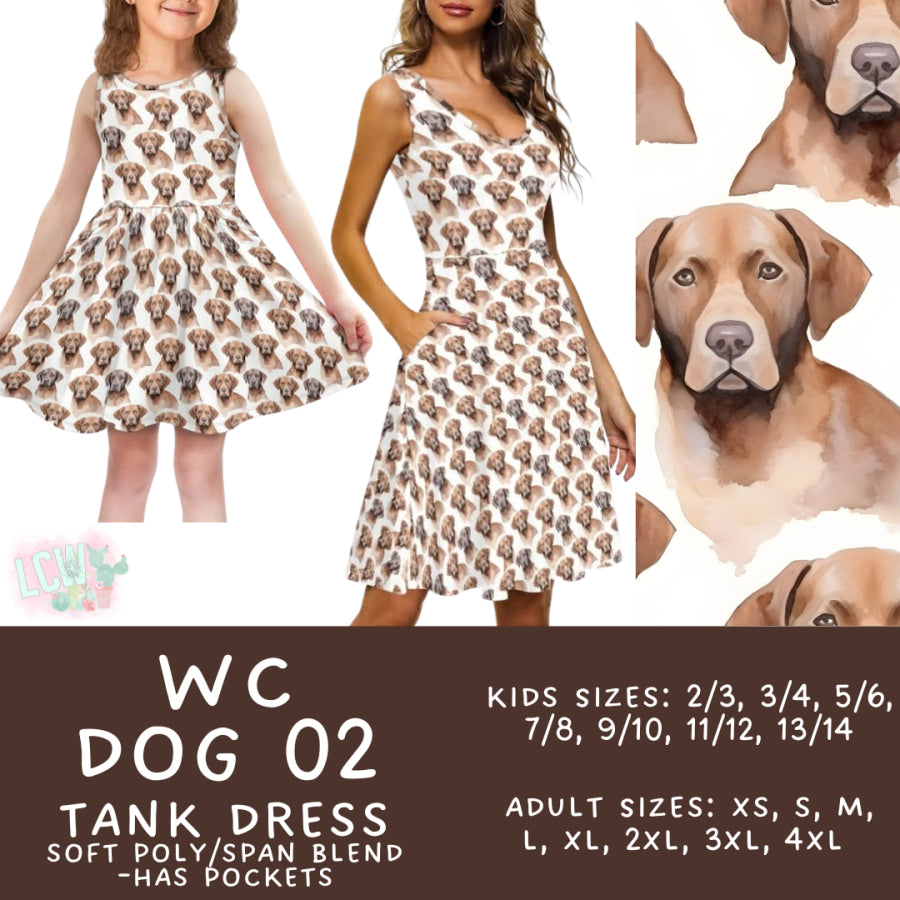 Preorder Custom Adult / Kid Tank Dresses - WC Dog 02 - Closes 26 Jun - ETA early Oct 2025 Dresses