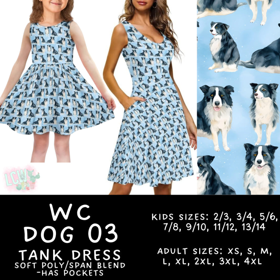 Preorder Custom Adult / Kid Tank Dresses - WC Dog 03 - Closes 26 Jun - ETA early Oct 2025 Dresses