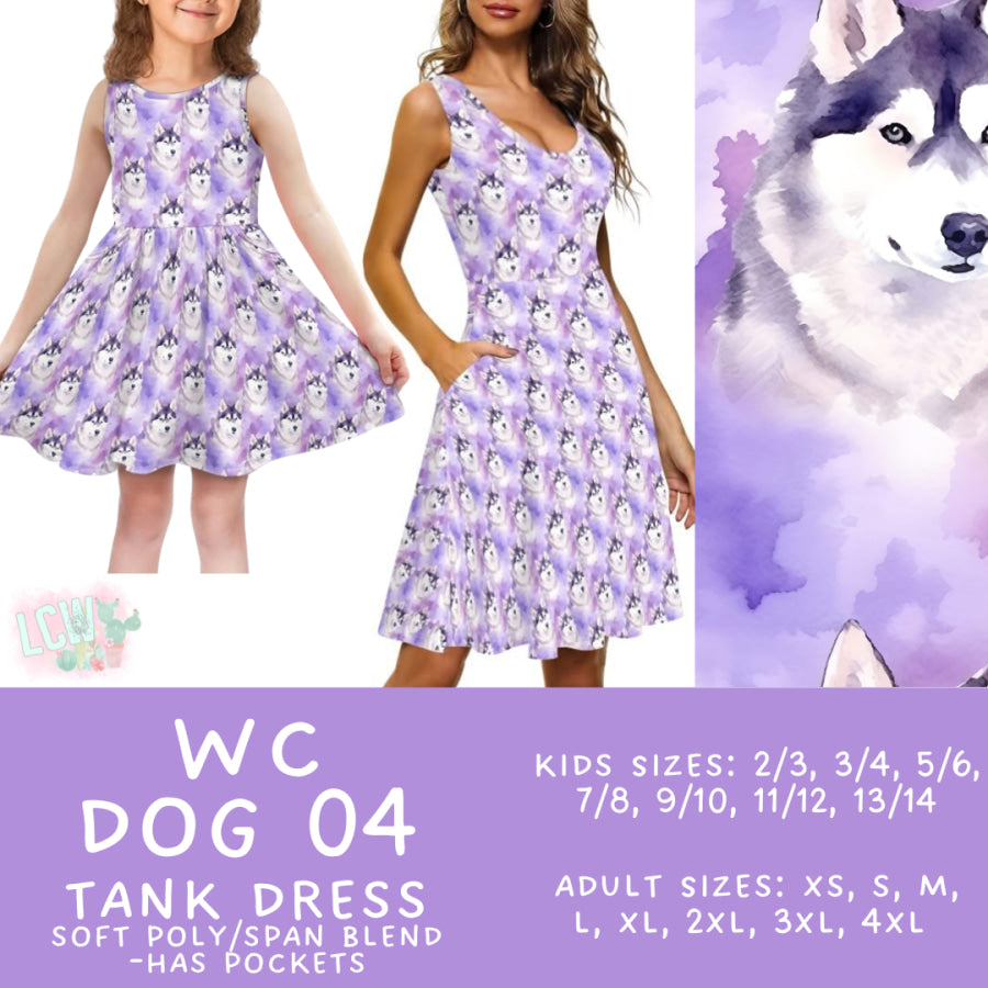 Preorder Custom Adult / Kid Tank Dresses - WC Dog 04 - Closes 26 Jun - ETA early Oct 2025 Dresses