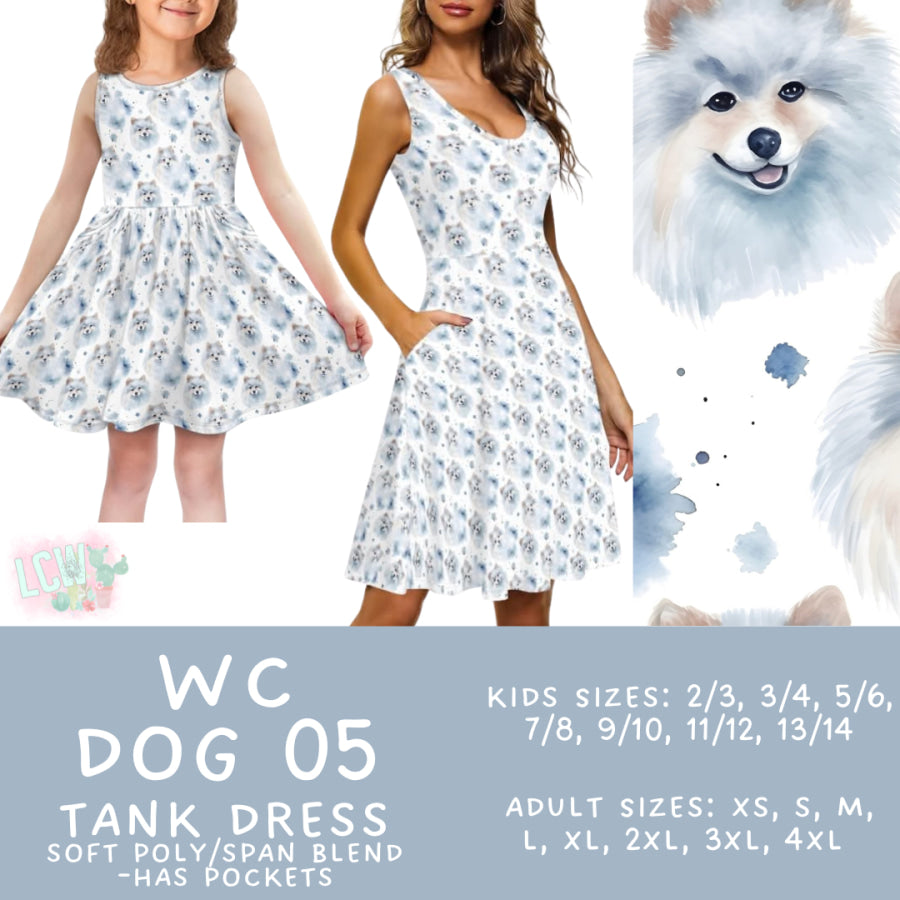 Preorder Custom Adult / Kid Tank Dresses - WC Dog 05 - Closes 26 Jun - ETA early Oct 2025 Dresses