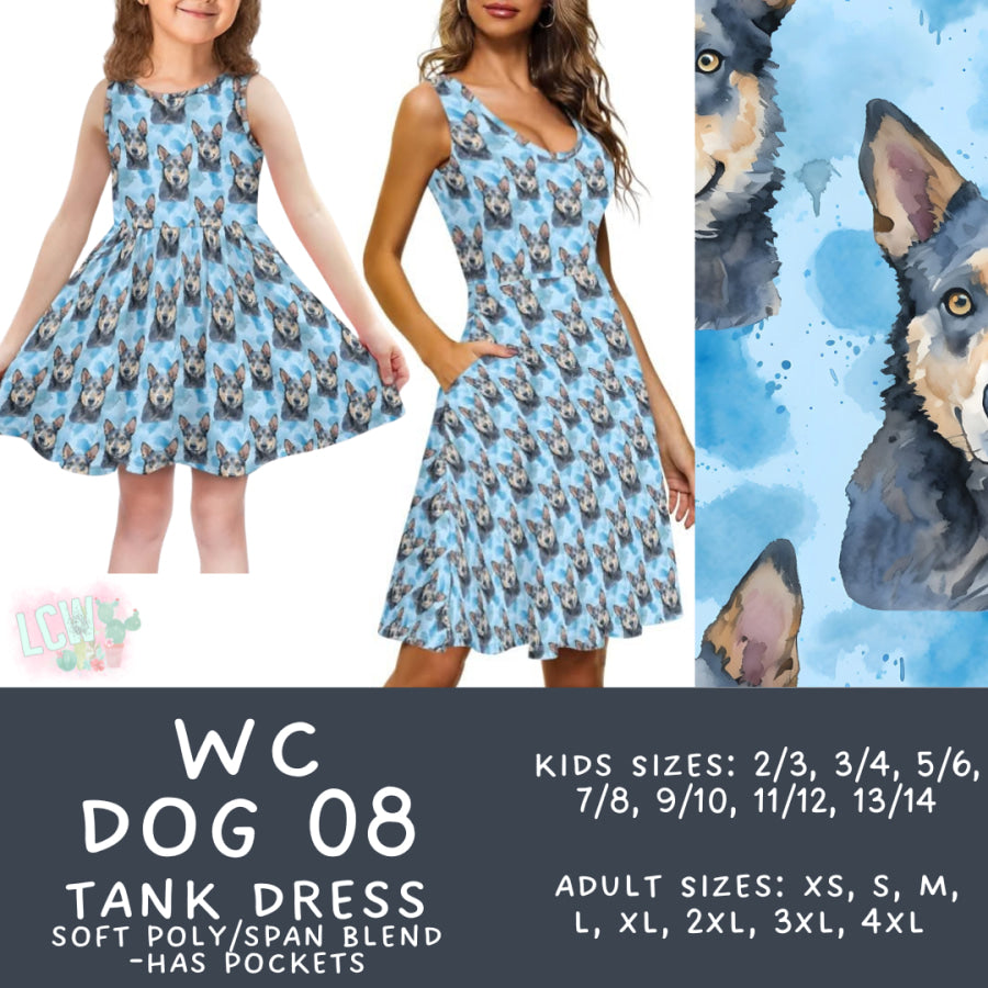 Preorder Custom Adult / Kid Tank Dresses - WC Dog 08 - Closes 26 Jun - ETA early Oct 2025 Dresses