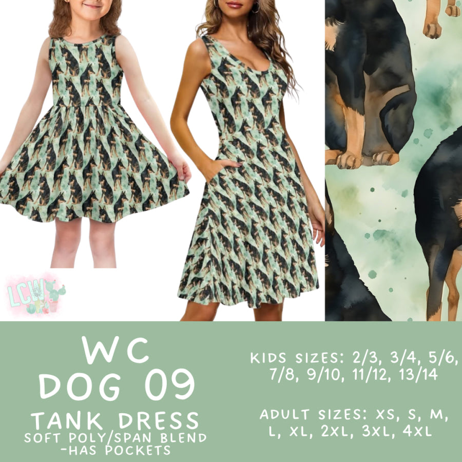 Preorder Custom Adult / Kid Tank Dresses - WC Dog 09 - Closes 26 Jun - ETA early Oct 2025 Dresses