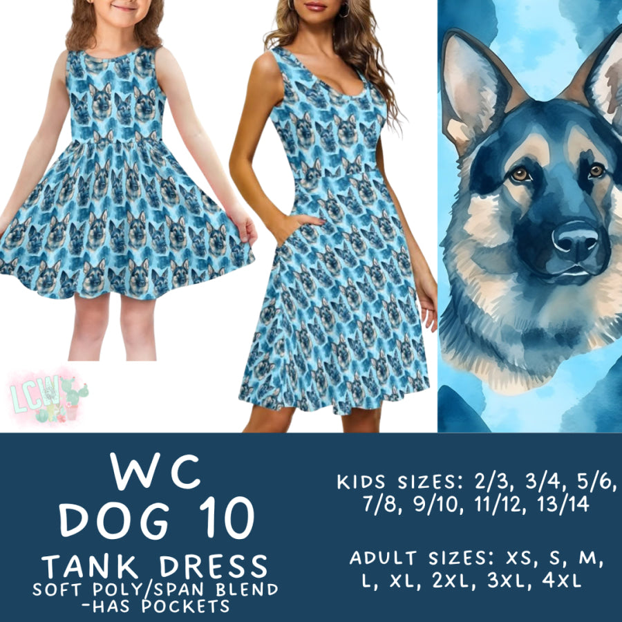 Preorder Custom Adult / Kid Tank Dresses - WC Dog 10 - Closes 26 Jun - ETA early Oct 2025 Dresses