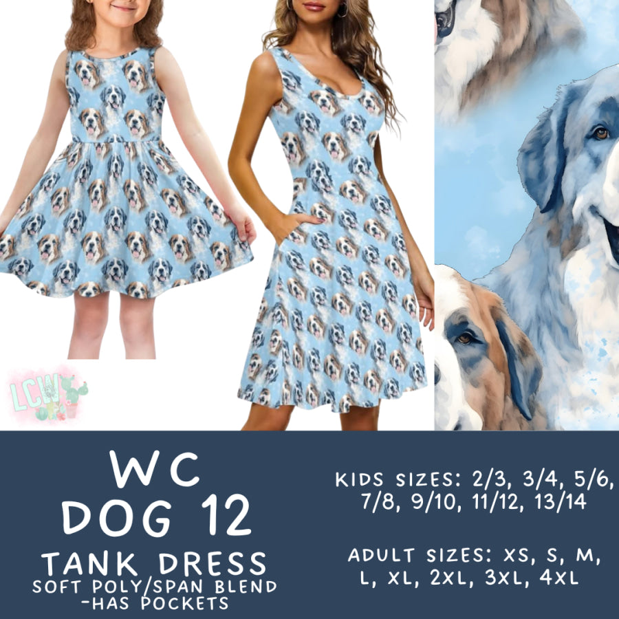 Preorder Custom Adult / Kid Tank Dresses - WC Dog 12 - Closes 26 Jun - ETA early Oct 2025 Dresses