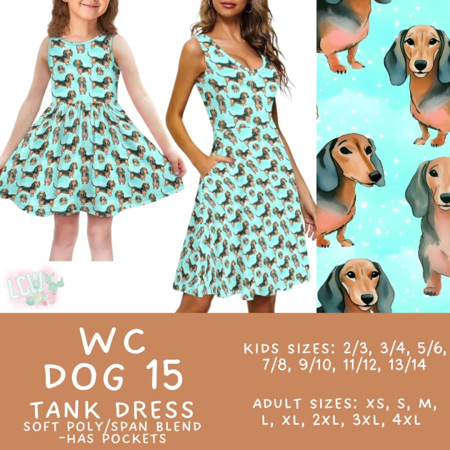 Preorder Custom Adult / Kid Tank Dresses - WC Dog 15 - Closes 26 Jun - ETA early Oct 2025 Dresses