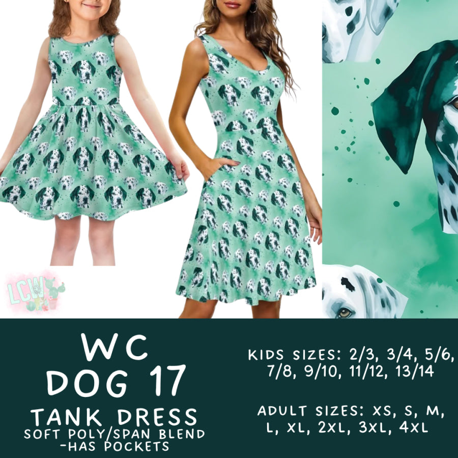 Preorder Custom Adult / Kid Tank Dresses - WC Dog 17 - Closes 26 Jun - ETA early Oct 2025 Dresses