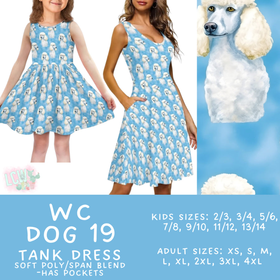 Preorder Custom Adult / Kid Tank Dresses - WC Dog 19 - Closes 26 Jun - ETA early Oct 2025 Dresses