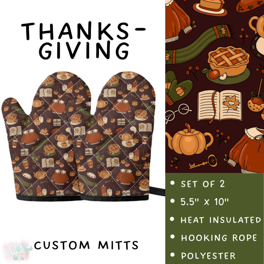 Preorder Custom Aprons and Oven Mitts Closes 1 Sep ETA late Nov 2025 Apron and Over Mitts