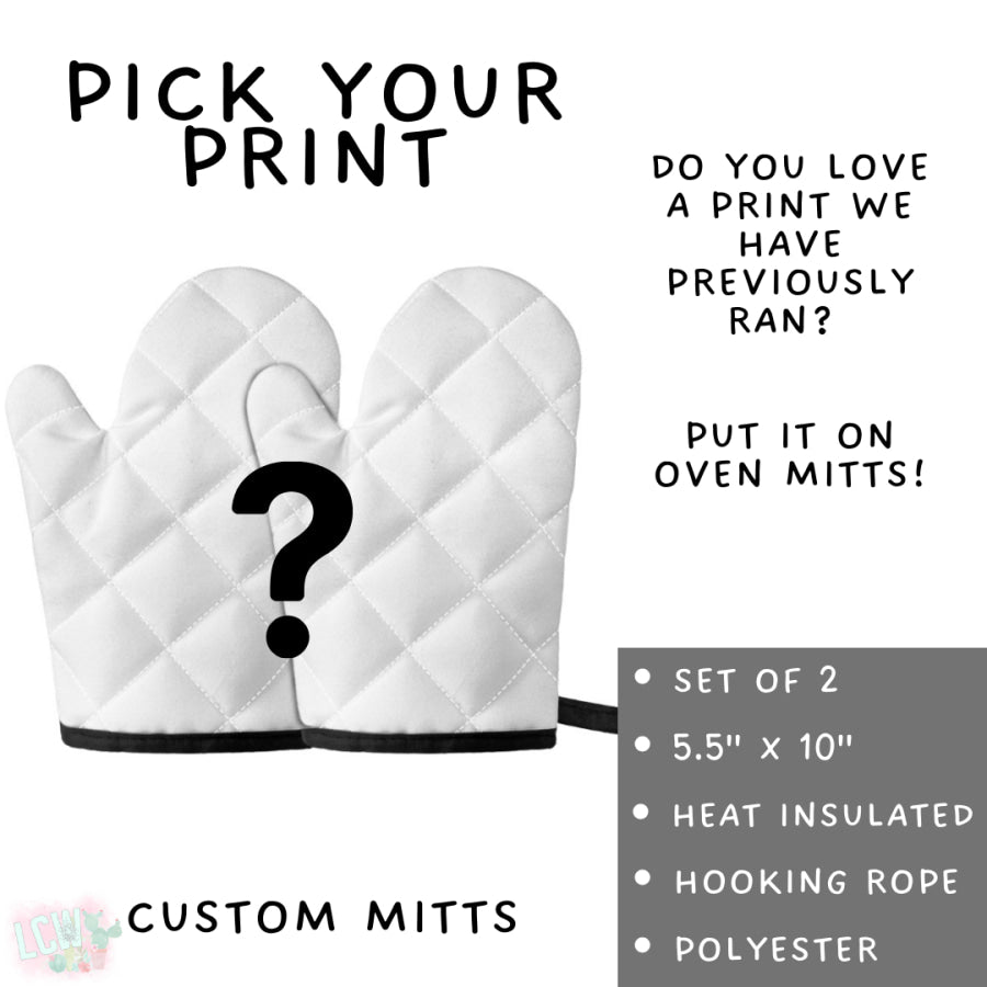 Preorder Custom Aprons and Oven Mitts - Closes 19 Sep - ETA early Dec 2025 Apron and Over Mitts