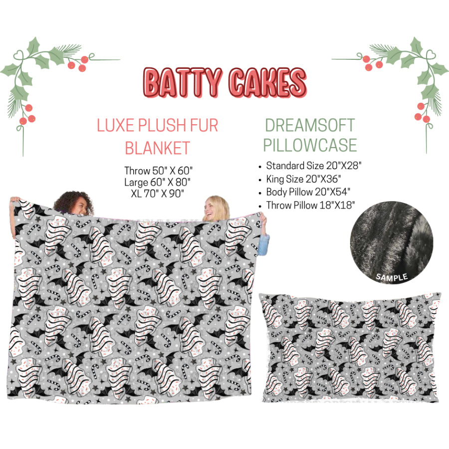 Preorder Custom Blankets / Pillowcases Batty Cakes Closes 3 Sep ETA Early Jan 2025 Sheets & Pillowcases