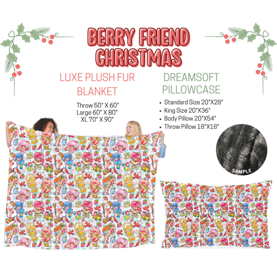 Preorder Custom Blankets / Pillowcases Berry Friend Christmas Closes 3 Sep ETA Early Jan 2025 Sheets & Pillowcases