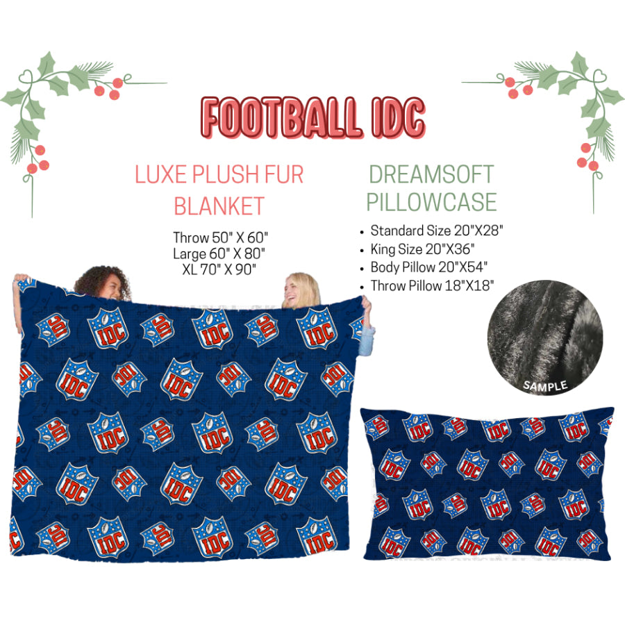 Preorder Custom Blankets / Pillowcases Football IDC Closes 3 Sep ETA Early Jan 2025 Sheets & Pillowcases