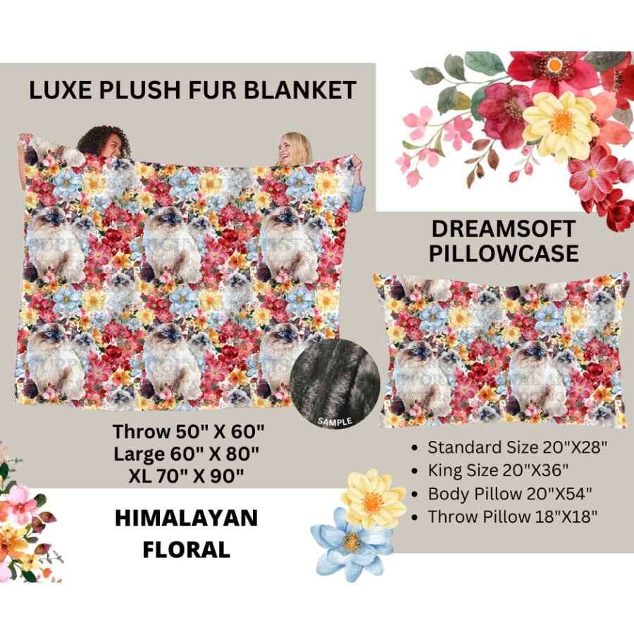 Preorder Custom Blankets / Pillowcases - Himalayan Floral - Closes 24 Feb - ETA early Jun 2025 Sheets &amp; Pillowcases