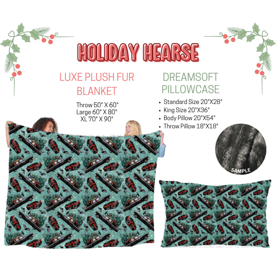 Preorder Custom Blankets / Pillowcases Holiday Hearse Closes 3 Sep ETA Early Jan 2025 Sheets & Pillowcases