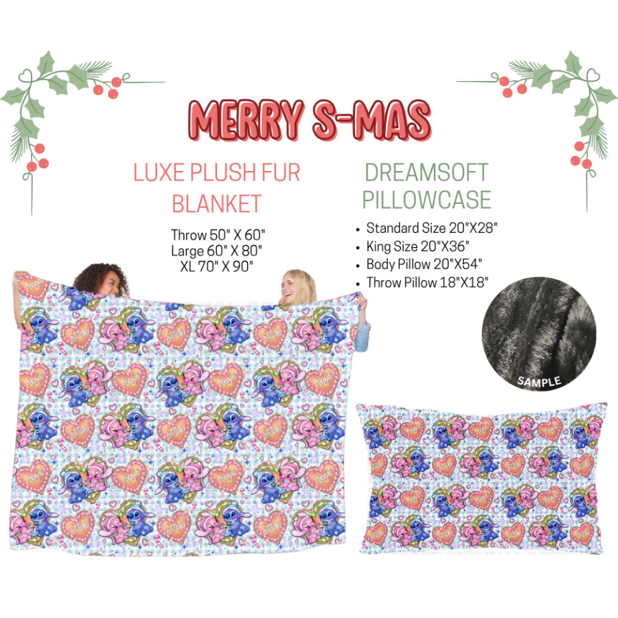 Preorder Custom Blankets / Pillowcases Merry S Mas Closes 3 Sep ETA Early Jan 2025 Sheets & Pillowcases