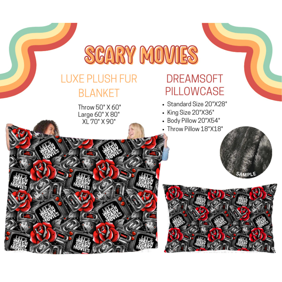 Preorder Custom Blankets / Pillowcases - Scary Movies - Closes 5 Jun - ETA late Sep Sheets & Pillowcases