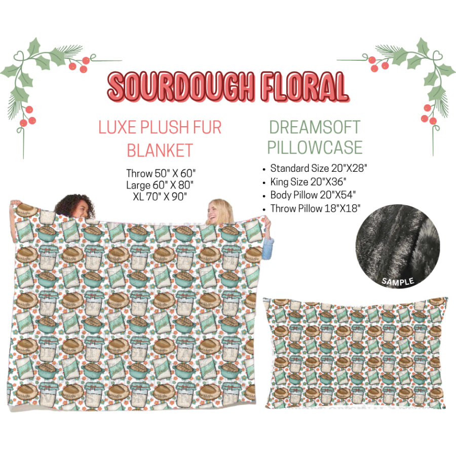 Preorder Custom Blankets / Pillowcases Sourdough Floral Closes 3 Sep ETA Early Jan 2025 Sheets & Pillowcases