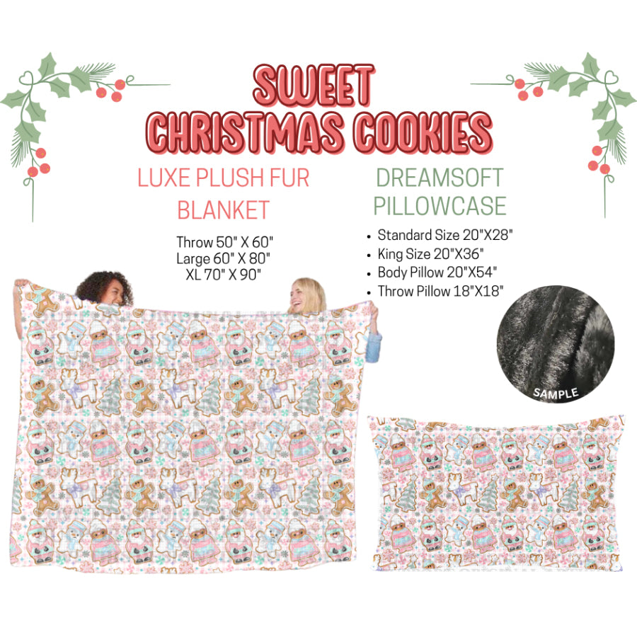 Preorder Custom Blankets / Pillowcases Sweet Christmas Cookies Closes 3 Sep ETA Early Jan 2025 Sheets & Pillowcases