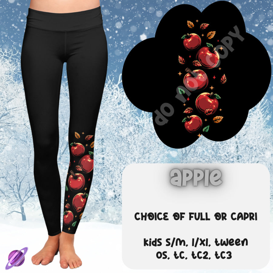 PREORDER Custom Boot Peeking Leggings - Apple - Closes 12 Oct - ETA late Dec 2024 Leggings