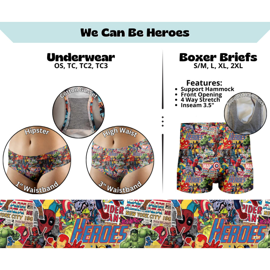 Preorder Custom BOXER BRIEFS - Size 2XL - Closes 13 Mar - ETA late Jun 2025 Underwear