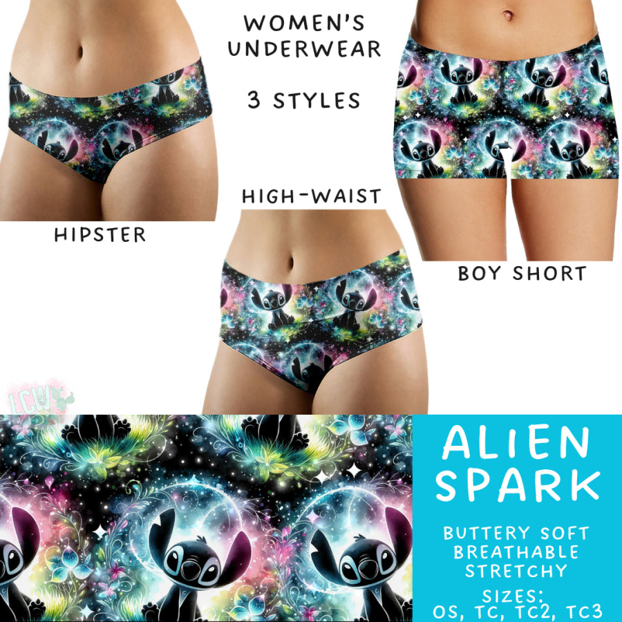 Preorder Custom Buttery Soft Underwear - Alien Spark - Closes 14 Feb - ETA late Apr 2025 Underwear