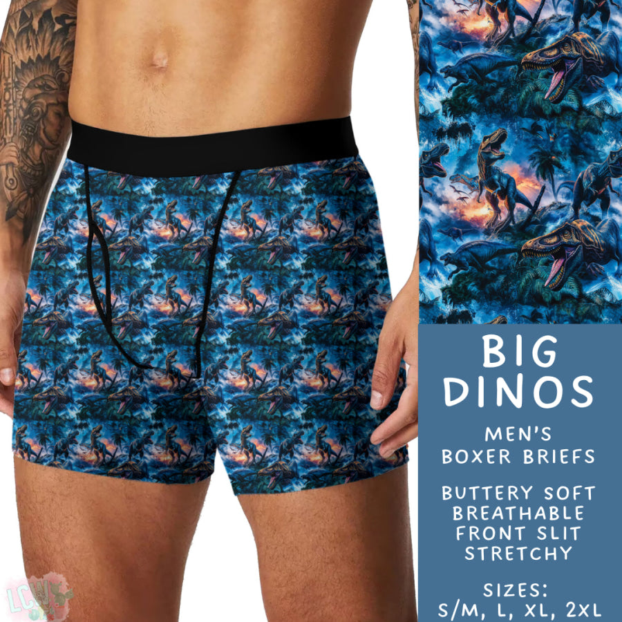 Preorder Custom Buttery Soft Underwear - Big Dinos - Closes 14 Feb - ETA late Apr 2025 Underwear