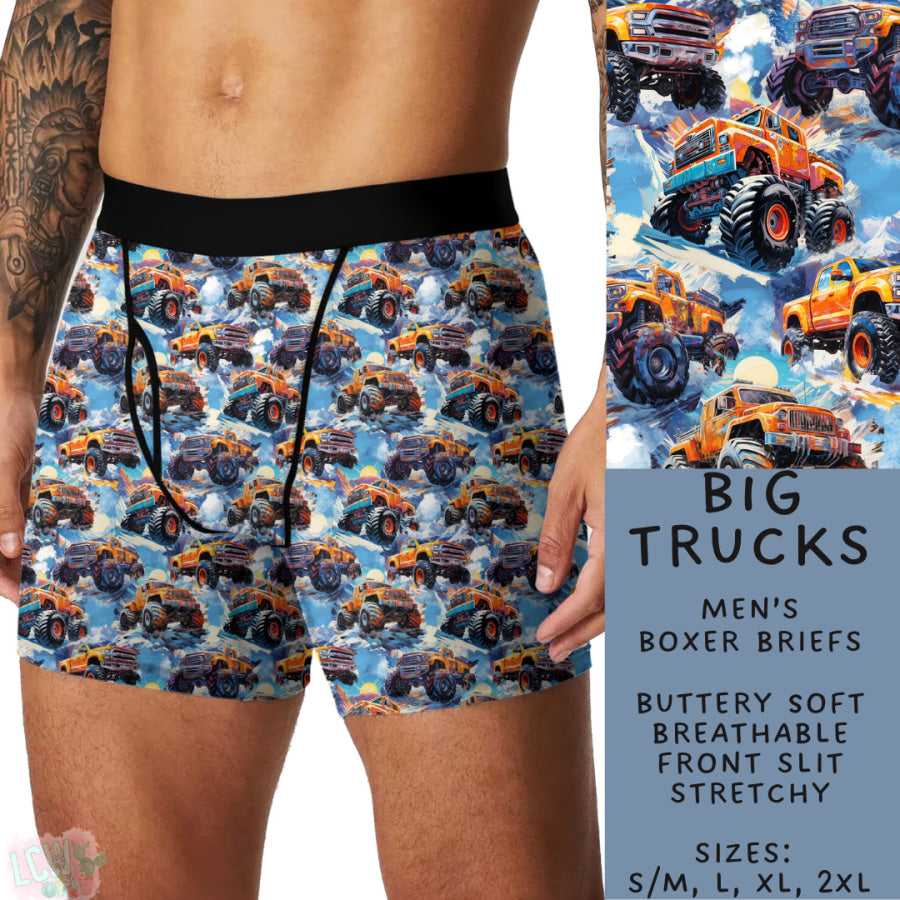 Preorder Custom Buttery Soft Underwear - Big Trucks - Closes 27 Nov - ETA late Feb 2025 Underwear