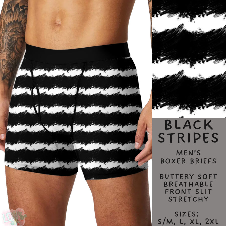 Preorder Custom Buttery Soft Underwear - Black Stripes - Closes 27 Nov - ETA late Feb 2025 Underwear