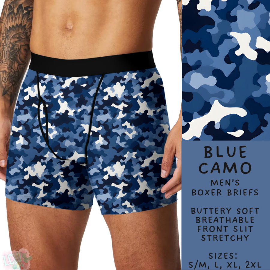 Preorder Custom Buttery Soft Underwear - Blue Camo - Closes 27 Nov - ETA late Feb 2025 Underwear