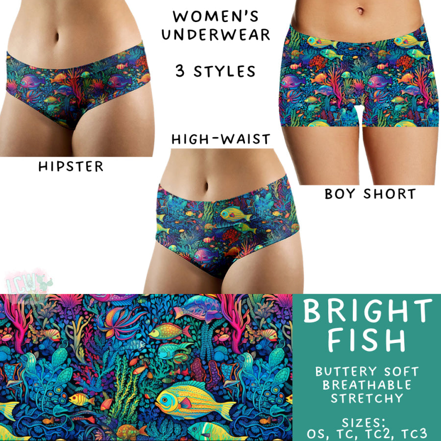 Preorder Custom Buttery Soft Underwear - Bright Fish - Closes 14 Feb - ETA late Apr 2025 Underwear