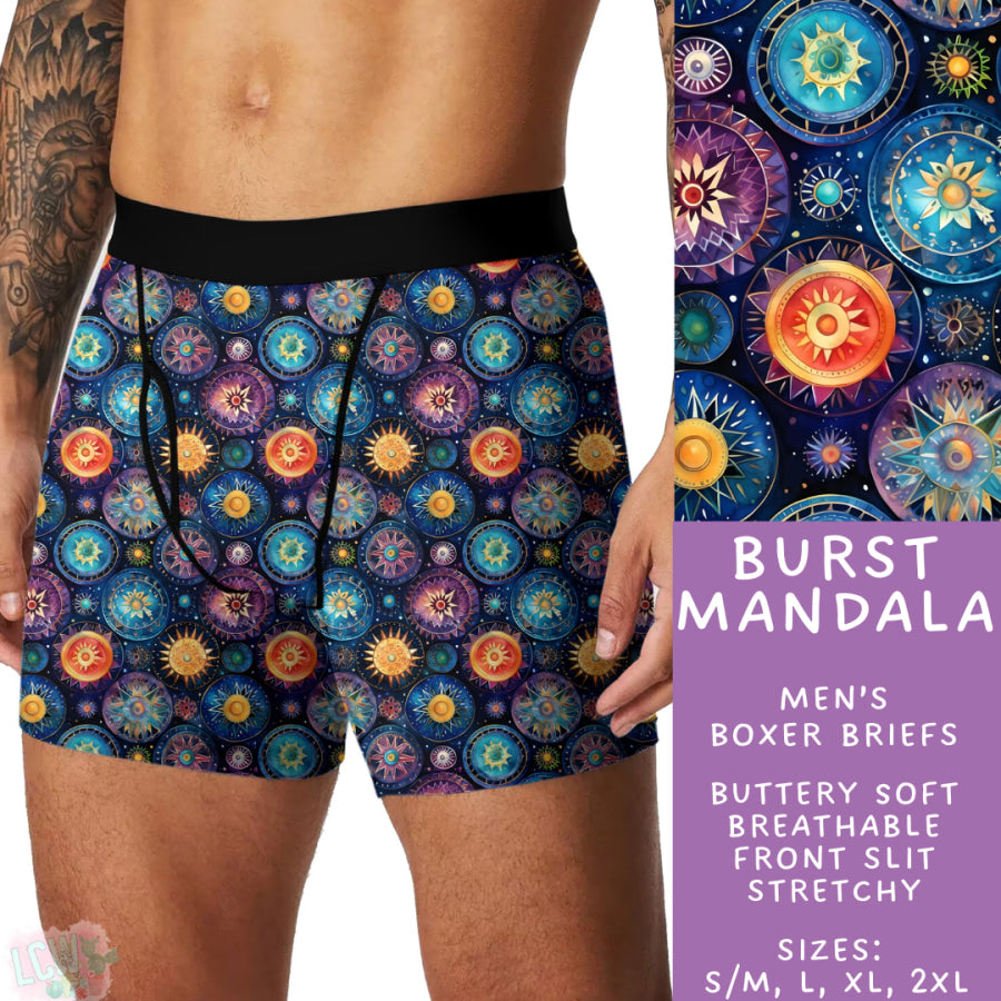 Preorder Custom Buttery Soft Underwear - Burst Mandala - Closes 14 Feb - ETA late Apr 2025 Underwear