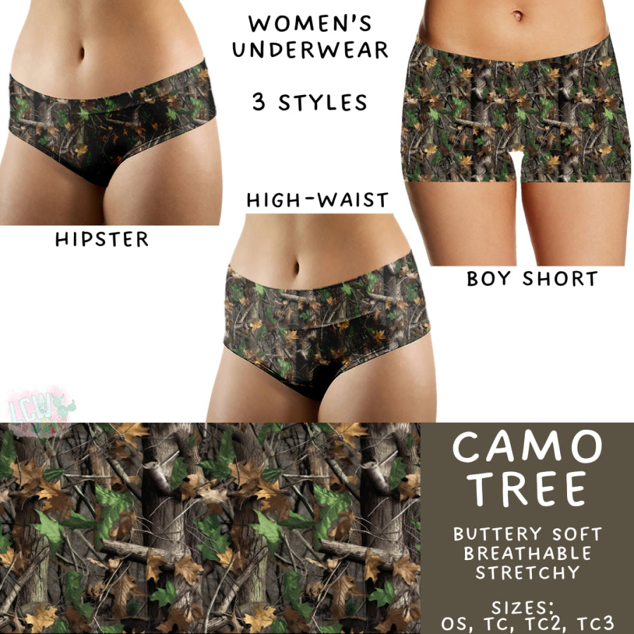 Preorder Custom Buttery Soft Underwear - Camo Tree - Closes 14 Feb - ETA late Apr 2025 Underwear