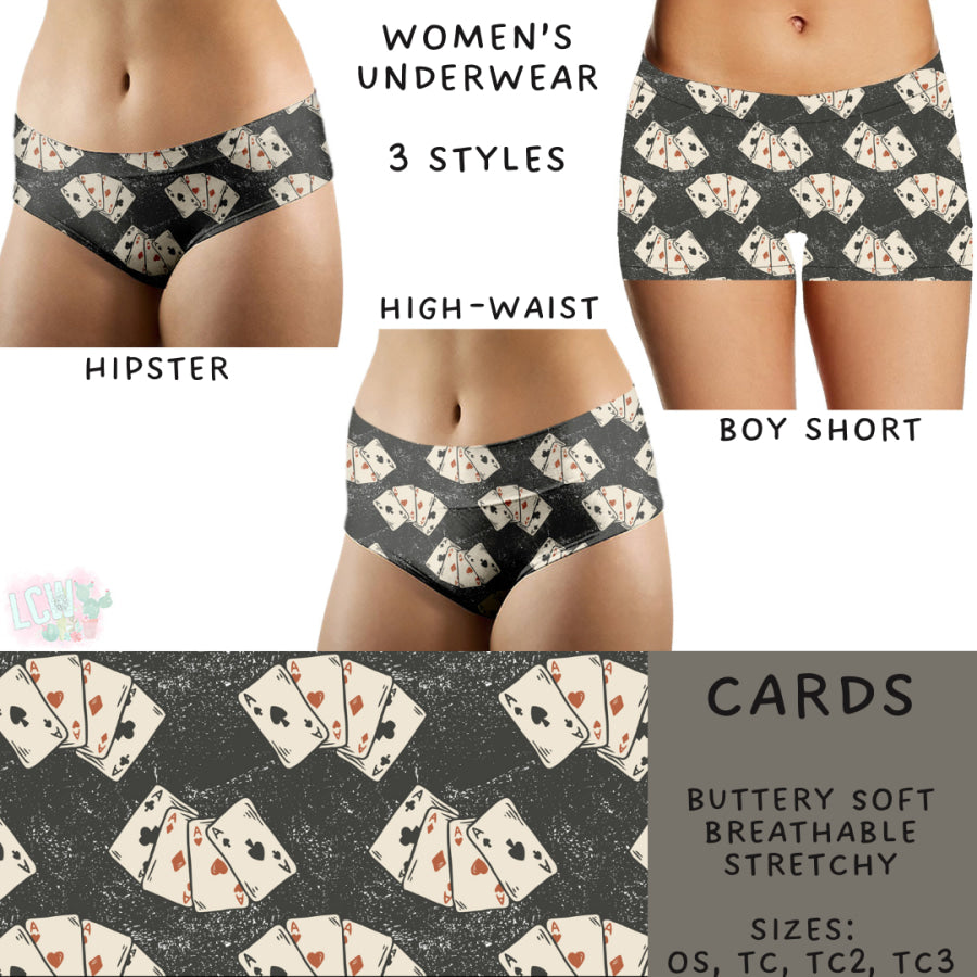 Preorder Custom Buttery Soft Underwear - Cards - Closes 27 Nov - ETA late Feb 2025 Underwear