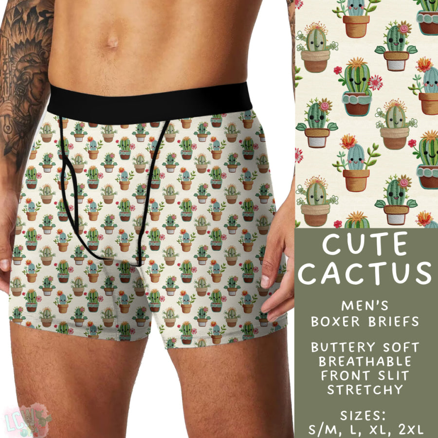 Preorder Custom Buttery Soft Underwear - Cute Cactus - Closes 14 Feb - ETA late Apr 2025 Underwear