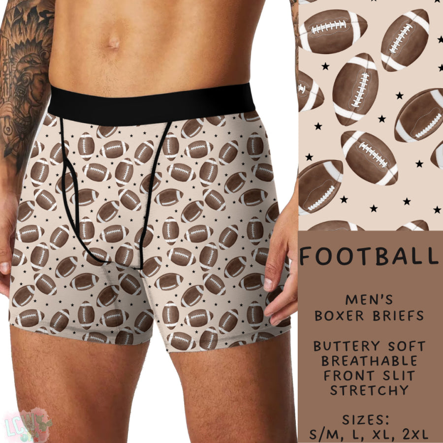 Preorder Custom Buttery Soft Underwear - Football - Closes 27 Nov - ETA late Feb 2025 Underwear