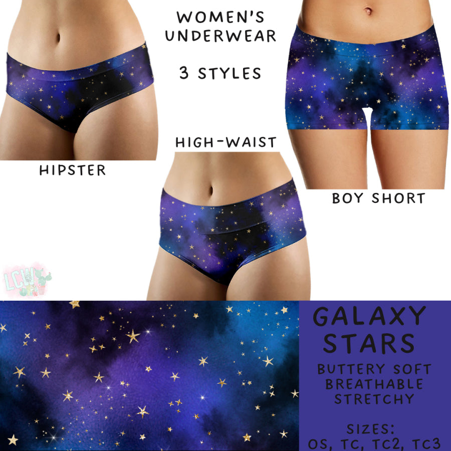 Preorder Custom Buttery Soft Underwear - Galaxy Stars - Closes 27 Nov - ETA late Feb 2025 Underwear