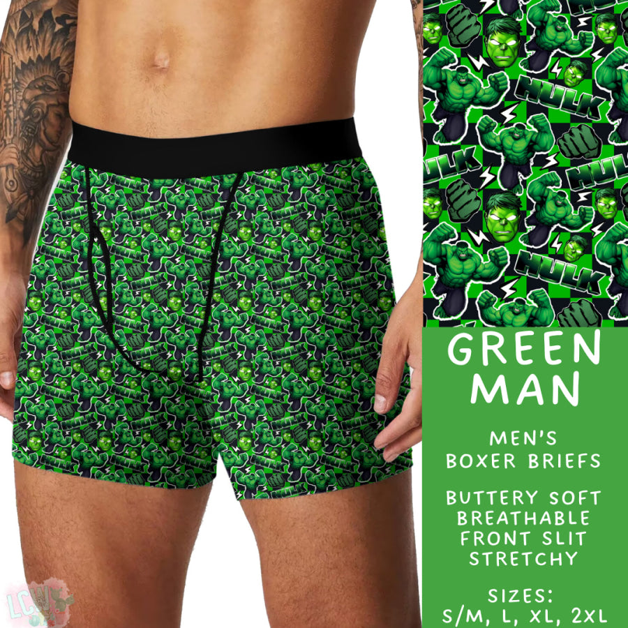 Preorder Custom Buttery Soft Underwear - Green Man - Closes 14 Feb - ETA late Apr 2025 Underwear